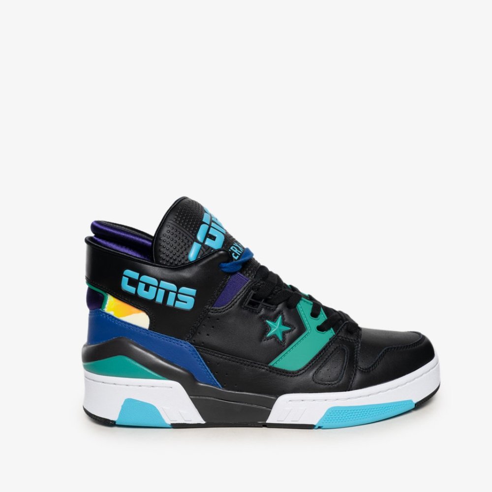 Converse Men's ERX 260 Mid Jewel Black/Court Purple/Bold Jade 164386C - … - Picture 7 of 12